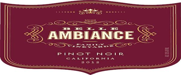 Belle ambiance pinot label