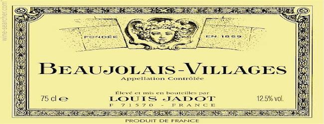 jadot beaujolais villages label
