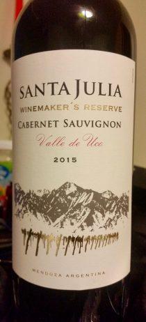 santa julia winemakers reserve cab 2015 e1521514181601