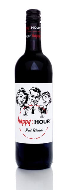 cheap wine Happy Hour Red Blend Bottle