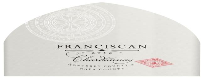 Franciscan and Monterey Chardonnay 2017 label