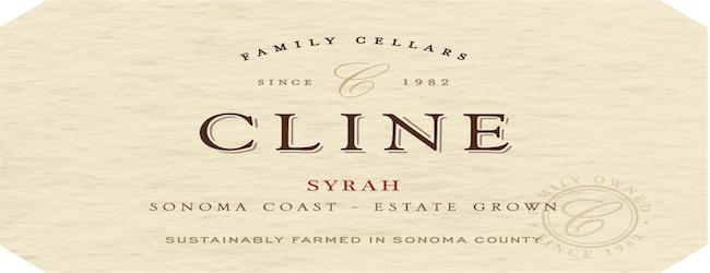Cline Estate Sonoma Coast Syrah 2017