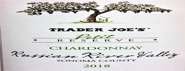 Trader Joe's Petit Reserve Russian River Chardonnay 2018