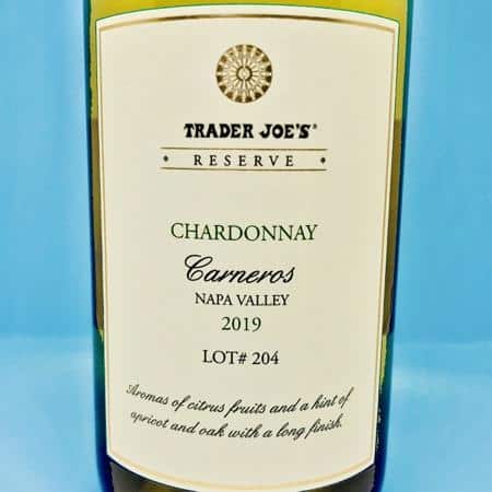 Trader Joe's Reserve Carneros Chardonnay 2019