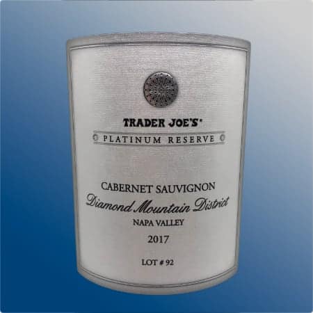 Trader Joe's Platinum Reserve Diamond Mountain District Napa Cabernet Sauvignon 2017