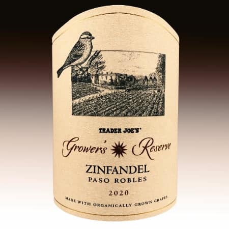 Trader Joe's Grower's Reserve Paso Robles Organic Zinfandel 2020