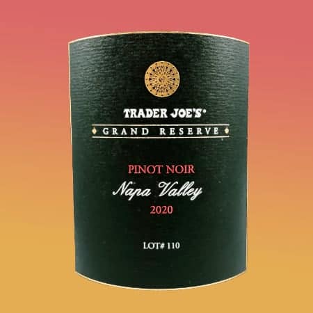 Trader Joe's Grand Reserve Napa Valley Pinot Noir 2020