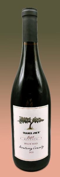 Trader Joe's Petit Reserve Monterey Pinot Noir 2020