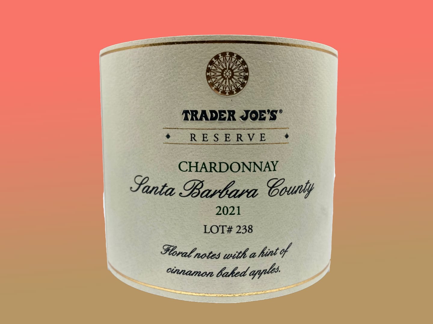 Trader Joe's Reserve Santa Barbara County Chardonnay 2021