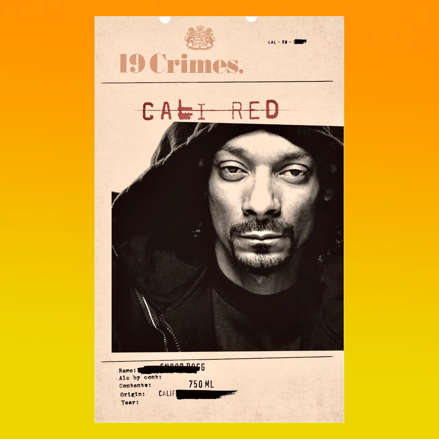19 Crimes Snoop Dogg Cali Red 2021