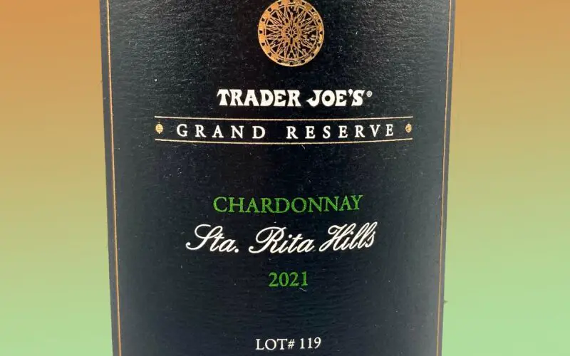 Trader Joe's Grand Reserve Sta. Rita Hills Chardonnay 2021