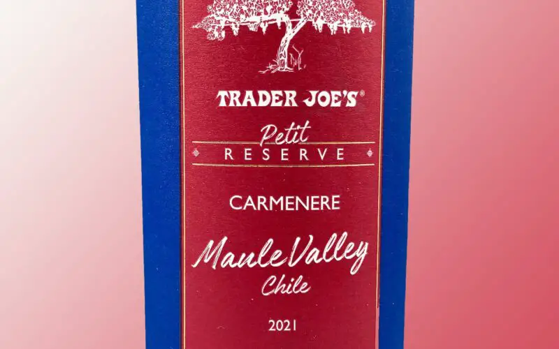 Trader Joe's Petit Reserve Maule Valley Carmenere 2021