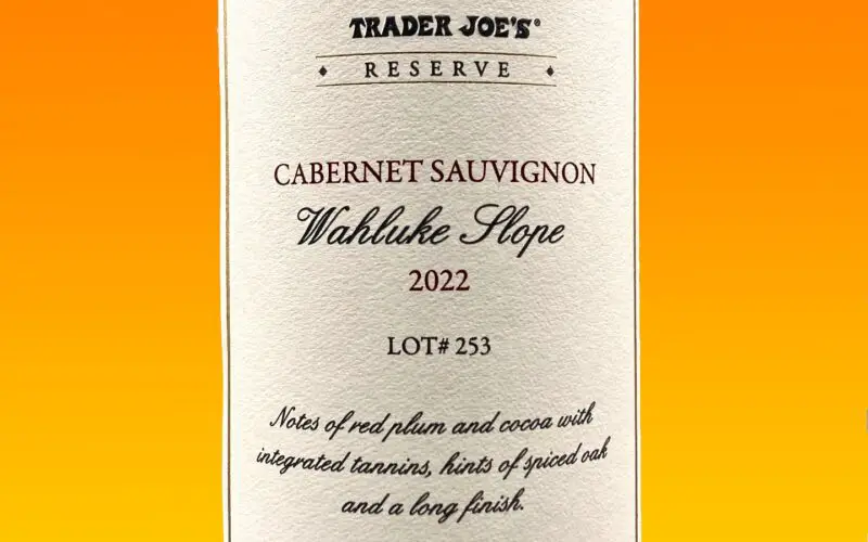 Trader Joe's Reserve Wahluke Slope Cabernet Sauvignon 2022