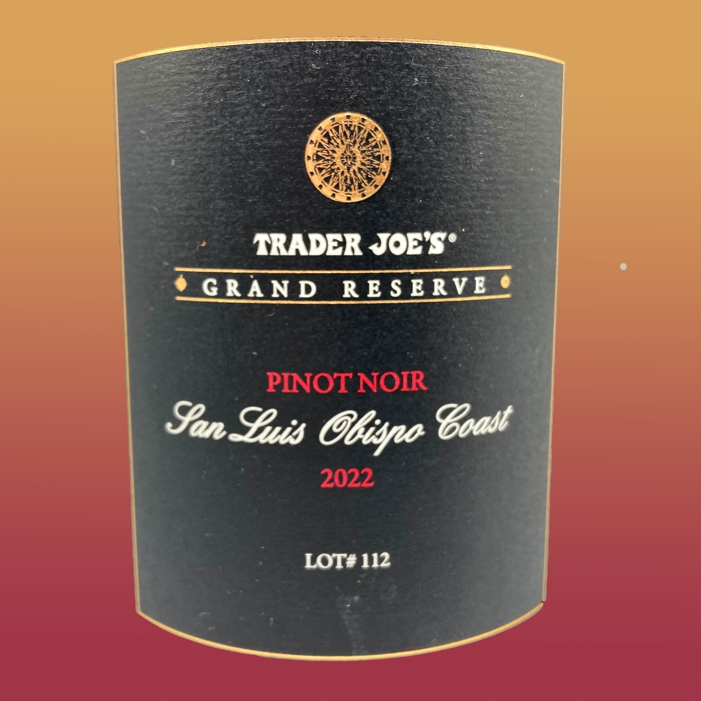 Trader Joe's Grand Reserve San Luis Obispo Coast Pinot Noir 2022