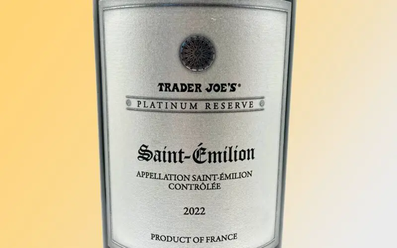 Trader Joe's Platinum Reserve Saint-Emilion 2022